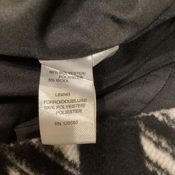 Amanda + Chelsea Houndstooth wool blend straight skirt lined size 12 - Picture 5 of 6